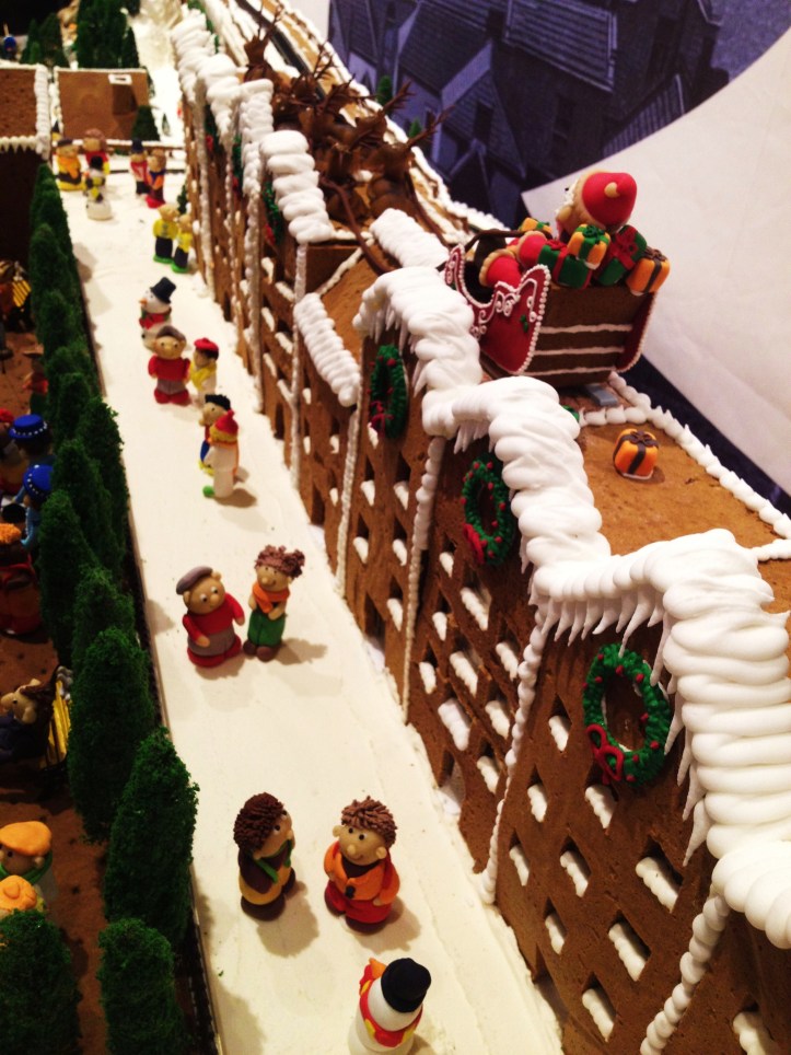 Gingerbread Village by Epicure at the Melbourne Town Hall, December 2012 - the "central station"
