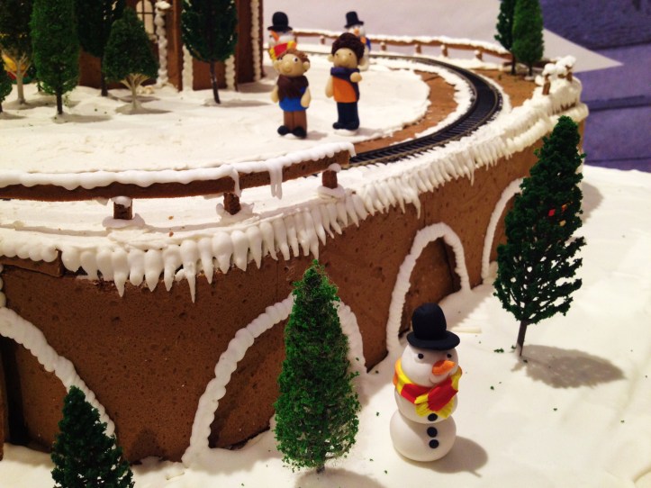 Gingerbread Village by Epicure at the Melbourne Town Hall, December 2012 - the "central station"