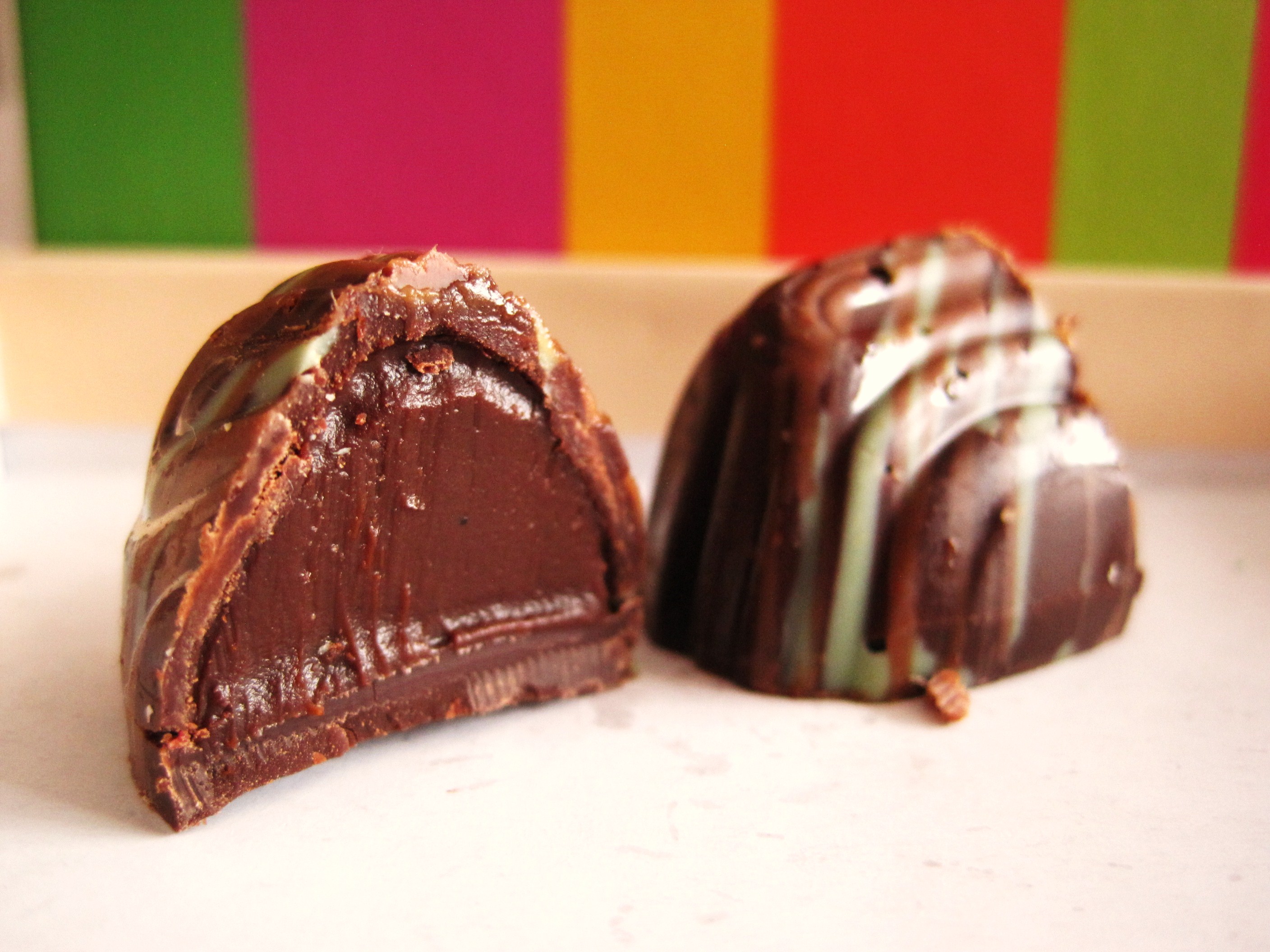 Yarra Valley Chocolaterie and Ice Creamery - the "Jasmine Tea" chocolate bite