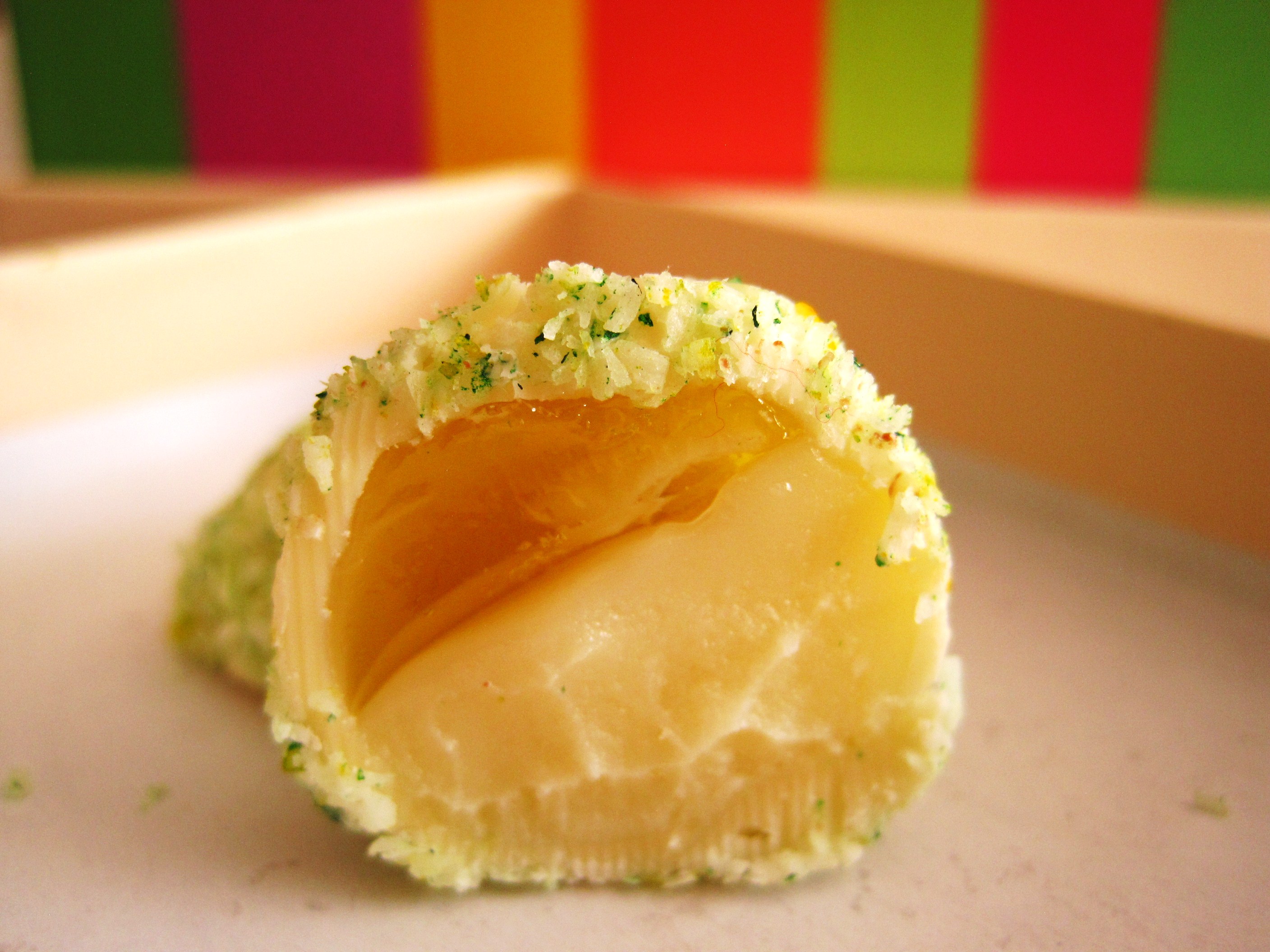 Yarra Valley Chocolaterie and Ice Creamery - the "Tennis Ball" chocolate bite