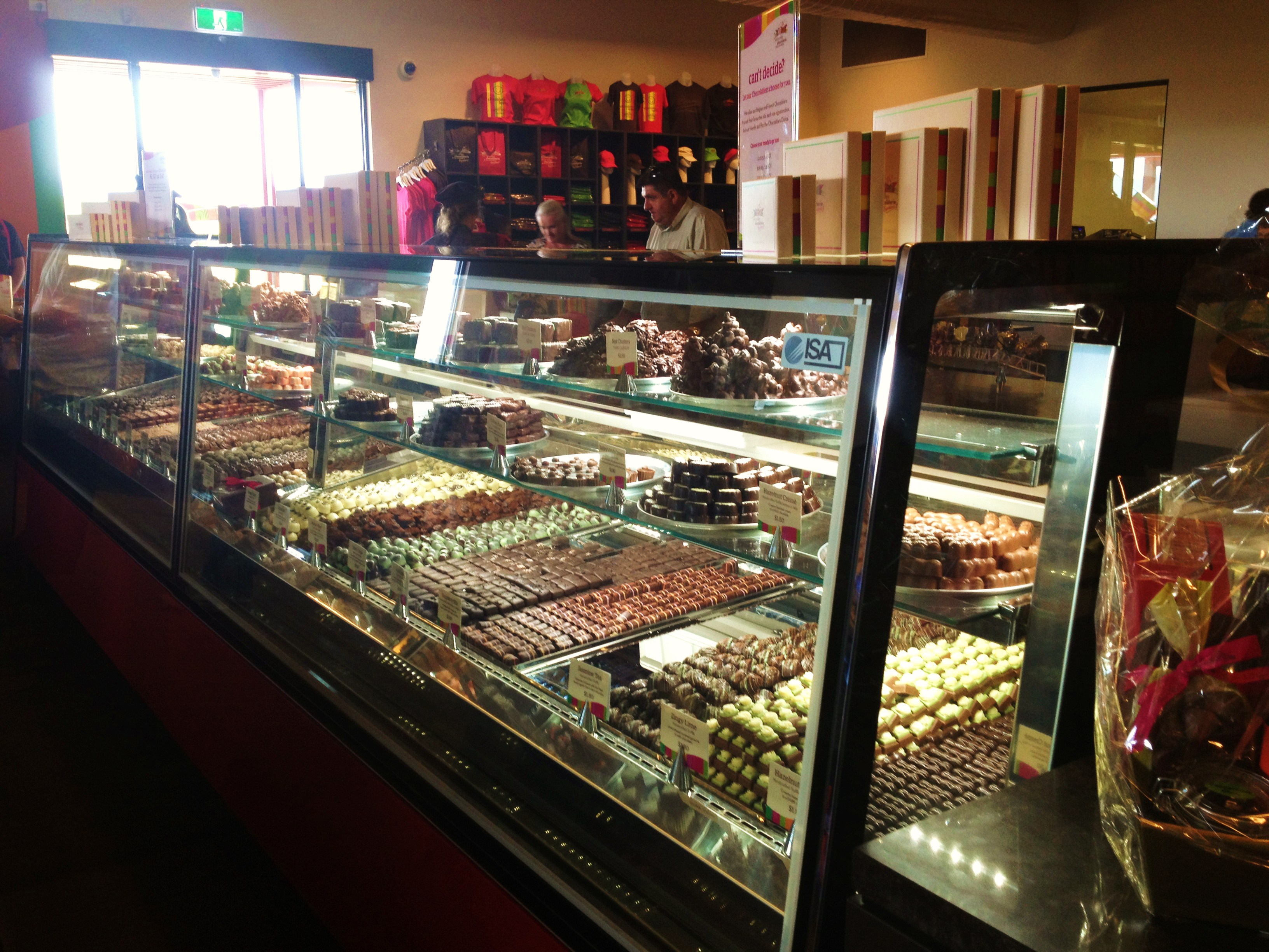 Yarra Valley Chocolaterie and Ice Creamery - the chocolate shop section